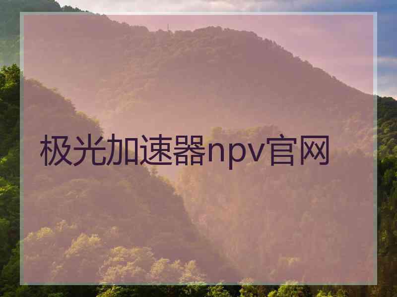 极光加速器npv官网