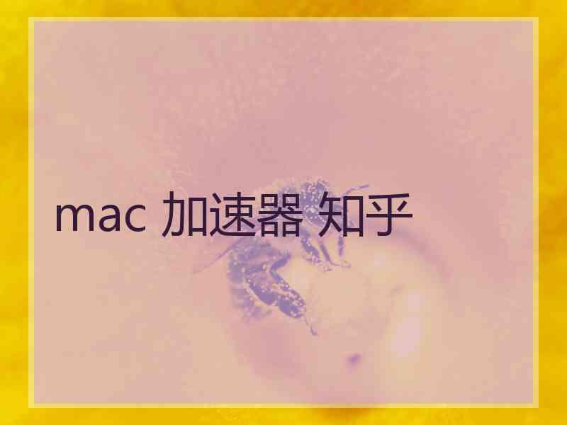 mac 加速器 知乎