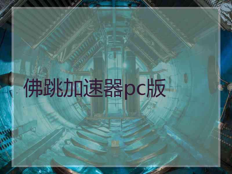 佛跳加速器pc版